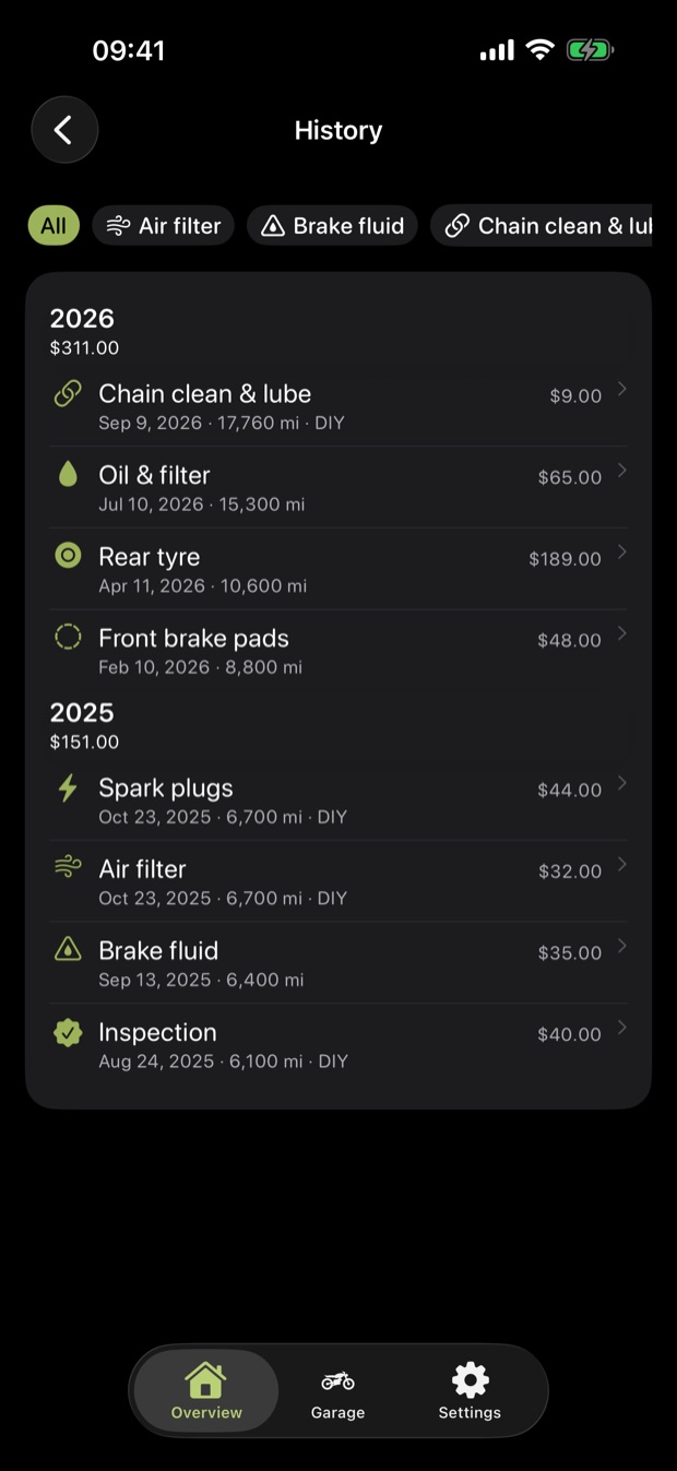 Motornest on iPhone