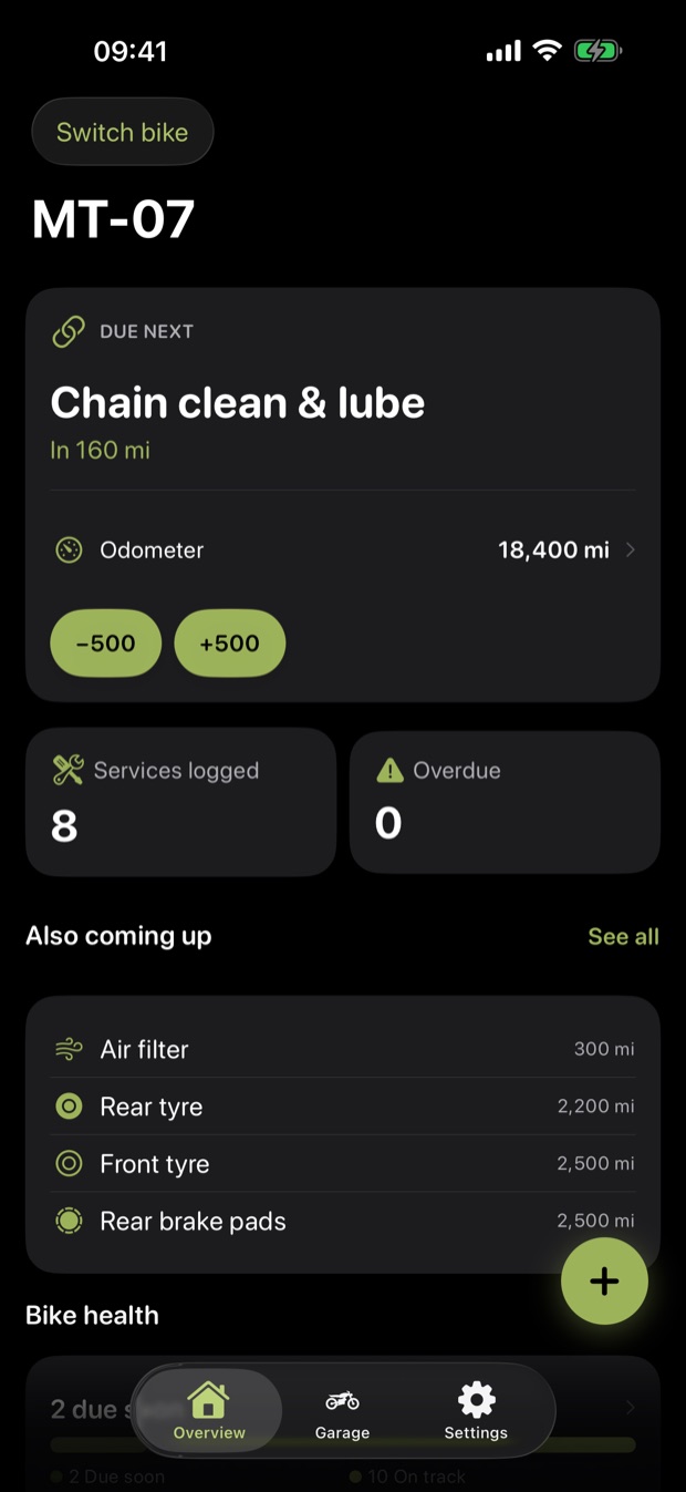 Motornest on iPhone
