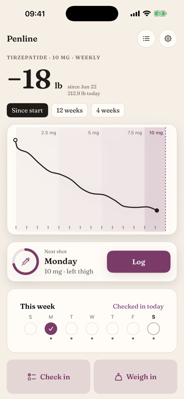 Penline on iPhone