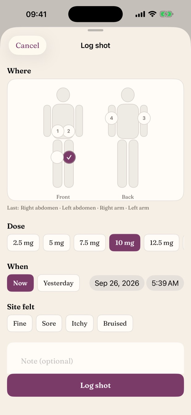 Penline on iPhone